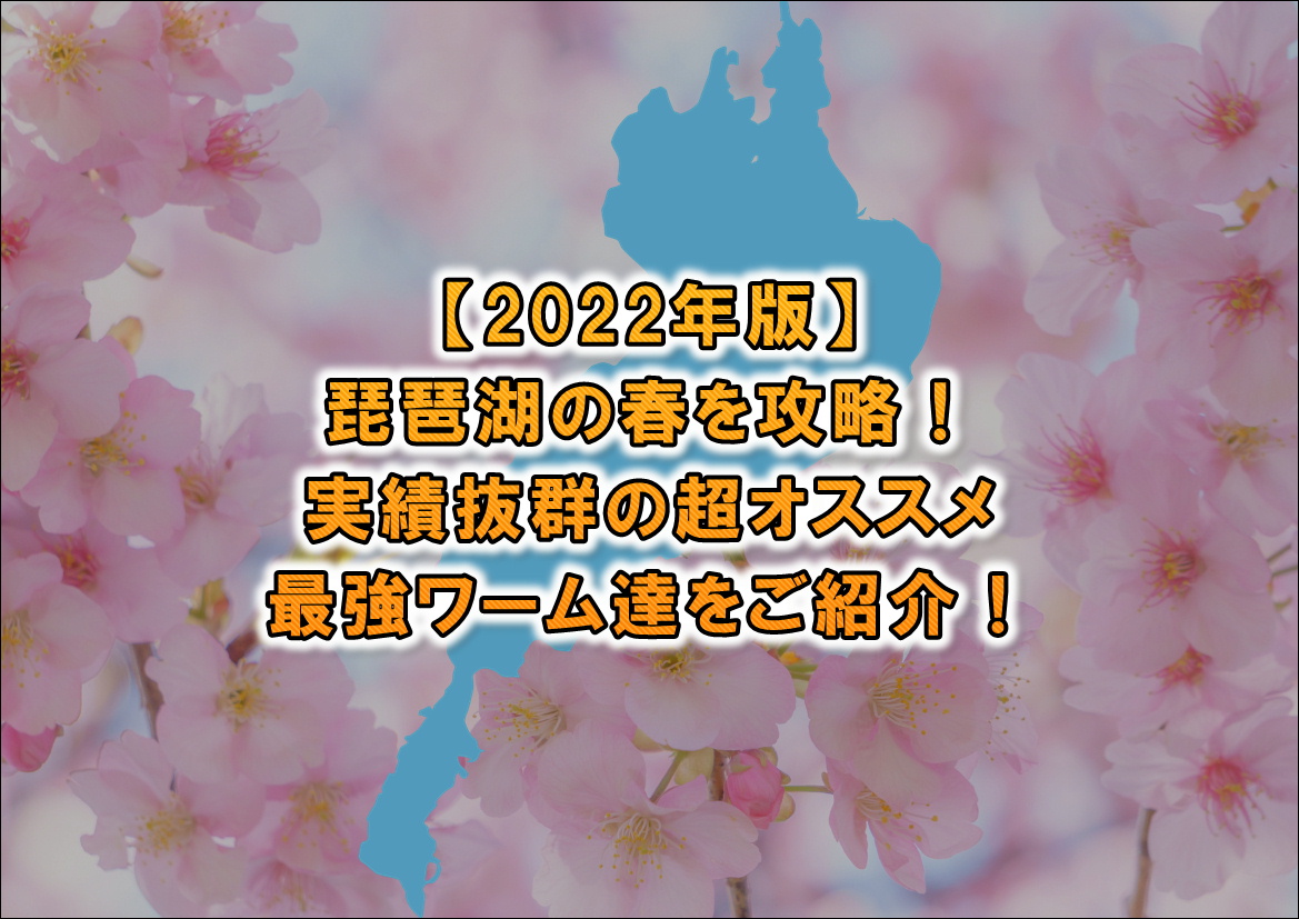 22年版 琵琶湖の春を攻略 実績抜群の超オススメの最強ワーム達をご紹介 Blink